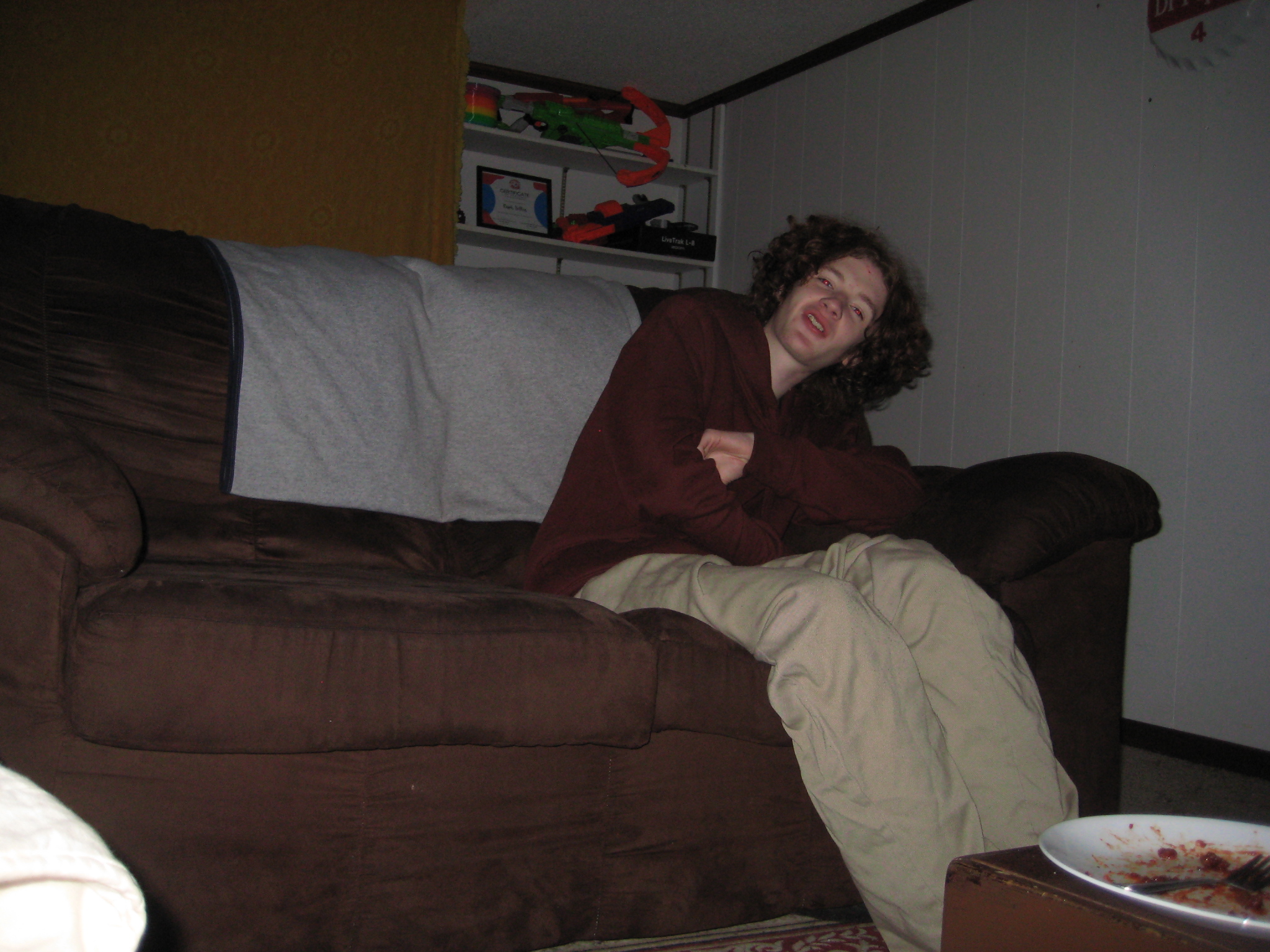 indy hangin on a couch